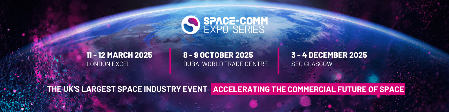 INVESTMENT IN SPACE-COMM EXPO SET TO STRENGTHEN UK SPACE INDUSTRY EVENTS AND GROW INTERNATIONAL REACH